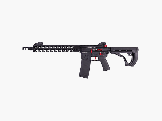 GP R15 FREYA HEXAGON Skeleton 12,5" gen.2 M-LOK Nero/Rosso S-AEG Libero da 18 anni -F- | Delta Armory
