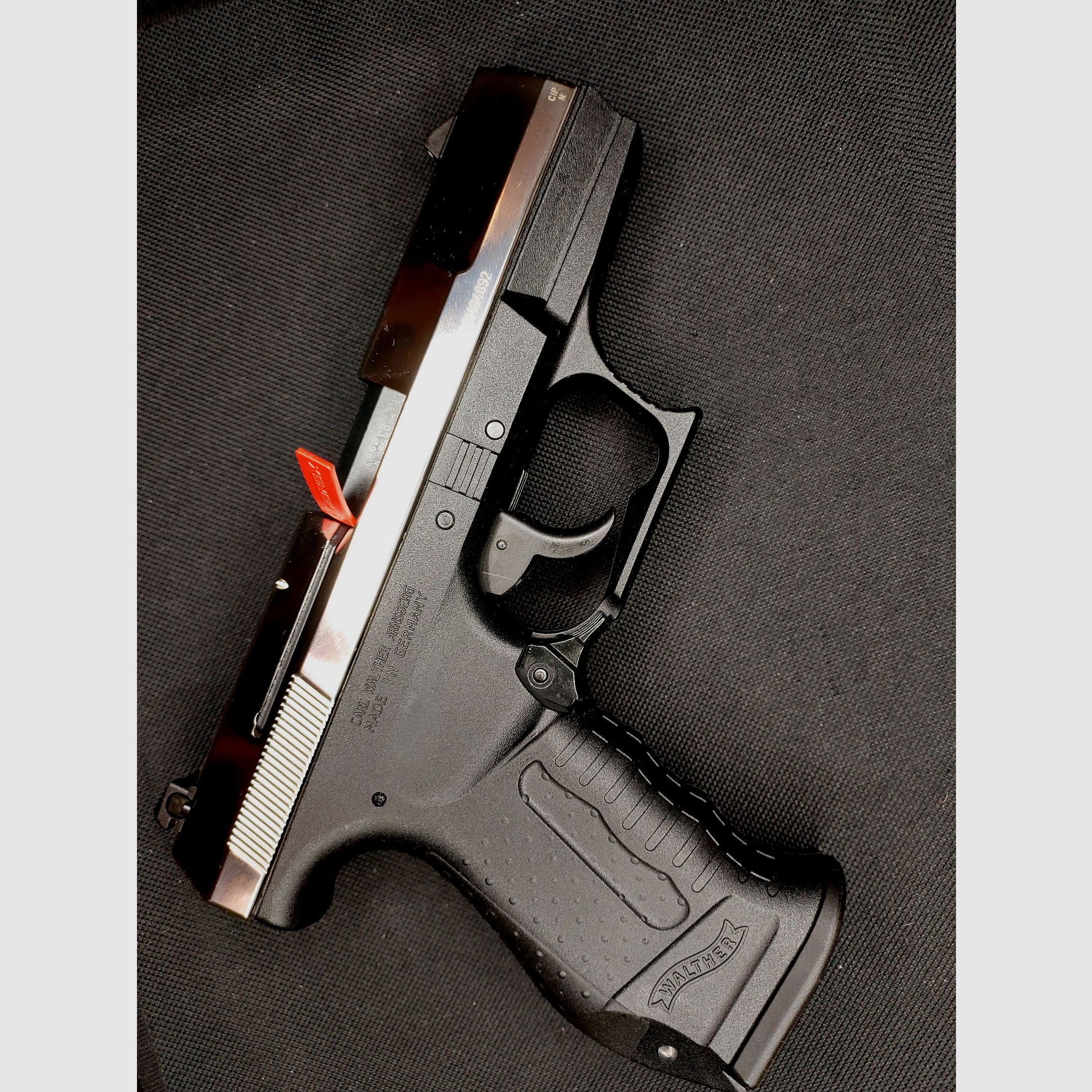 Premium Walther P99 SV NKL blank firing pistol 9 mm P.A.K. (PTB 762) P 99 Nickel-Finish [CNC-milled steel slide NKL] NEW!