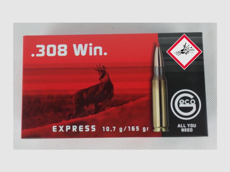 Geco Express Jagdpatrone Kal. .308 Win TM 165gr