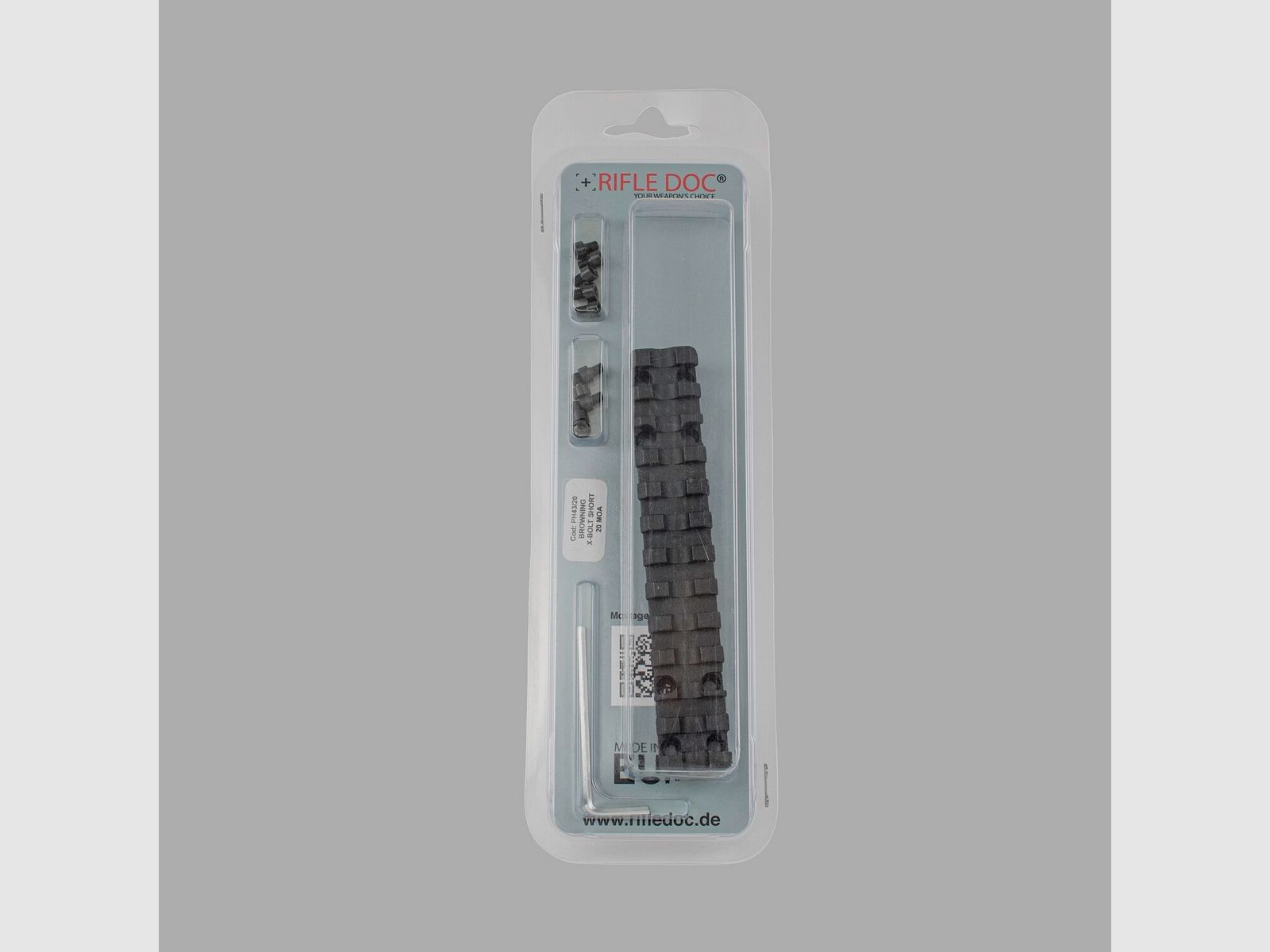 Rifle Doc Picatinny Weaver RAIL in ACCIAIO per BROWNING X-BOLT SA (Short Action), immagine 3 di 8