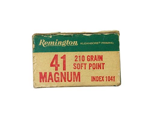 Revolverpatronen Remington 41 Mag. Soft Point 13,61g. 210 Gr. Index 1041  !!!