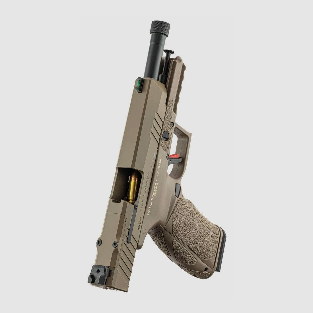 Tisas PX-9 Tactical Pistole Kaliber 9×19 mm FDE Gewinde, Bild 5 von 10
