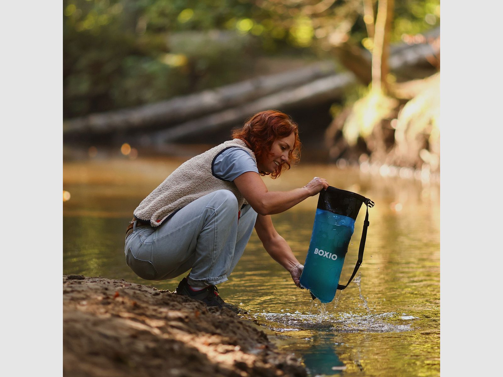 Camping wasbak en waterfiltersysteem I BOXIO WASH MAX +