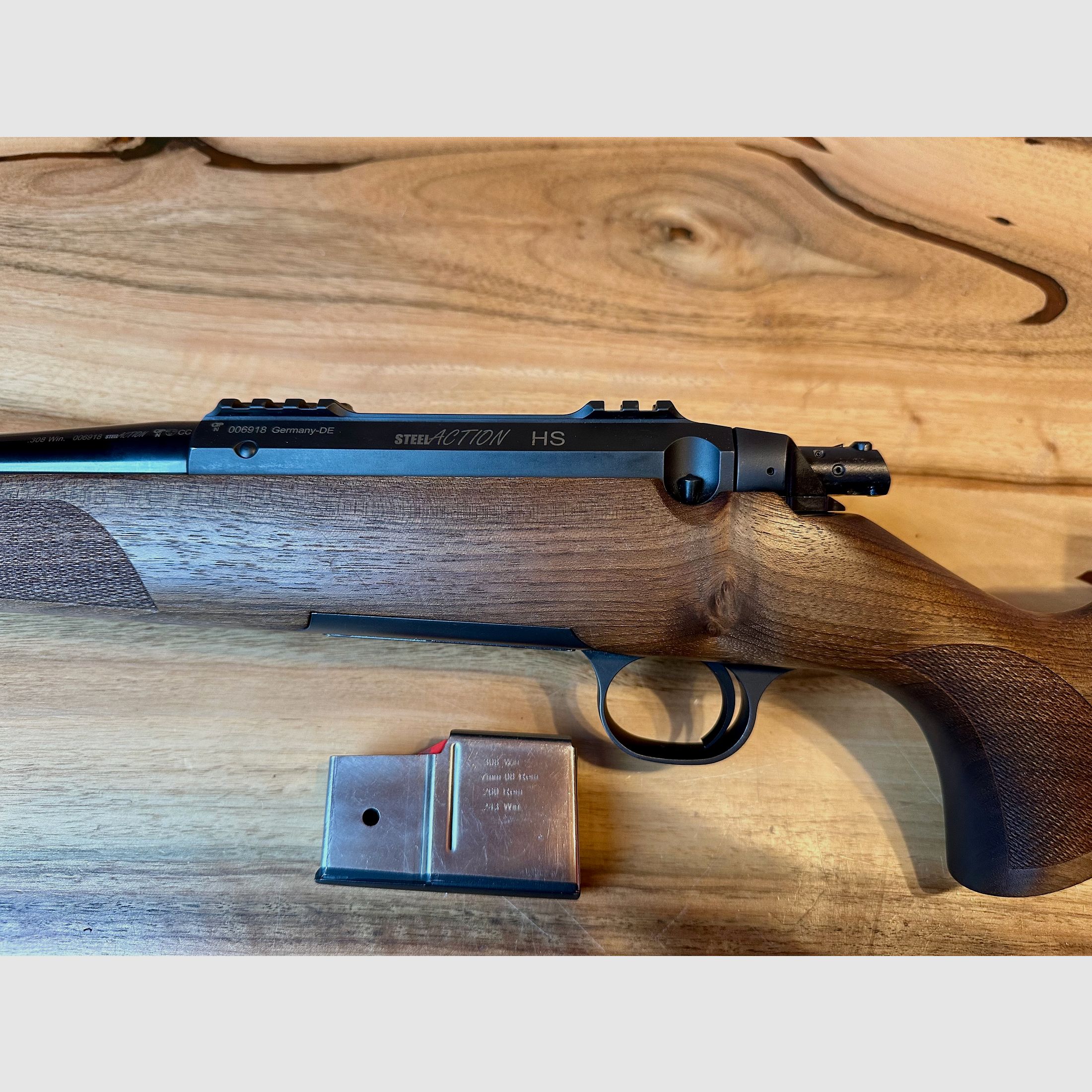 Azione in acciaio HS .308 canna 45 cm