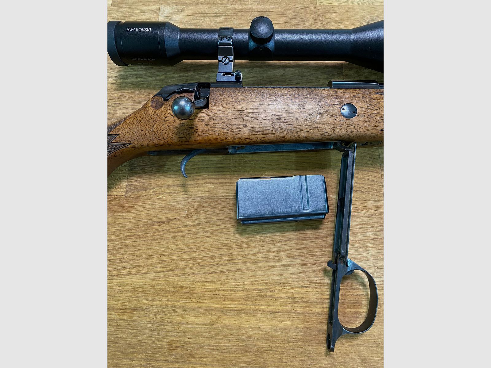 Voere Titan II bolt-action rifle caliber 7x64 with Swarovski Habicht 8x56 scope