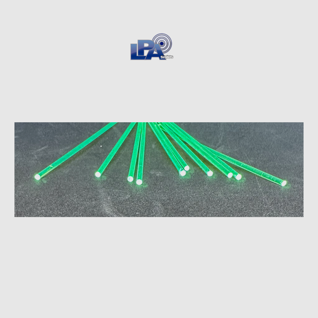 LPA BARRA IN FIBRA OTTICA DIAM. 1 mm VERDE