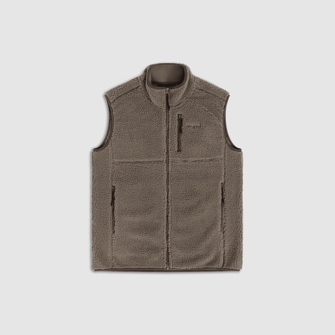 Bergans Lunnan Pile Fleece Vest Men Rock Taupe M