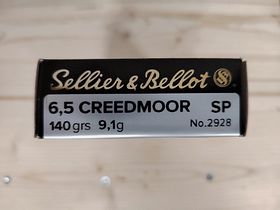 300 cartridges | Sellier & Bellot | 6.5 Creedmoor SP | 140 grs. - 9.1g | No. 2928