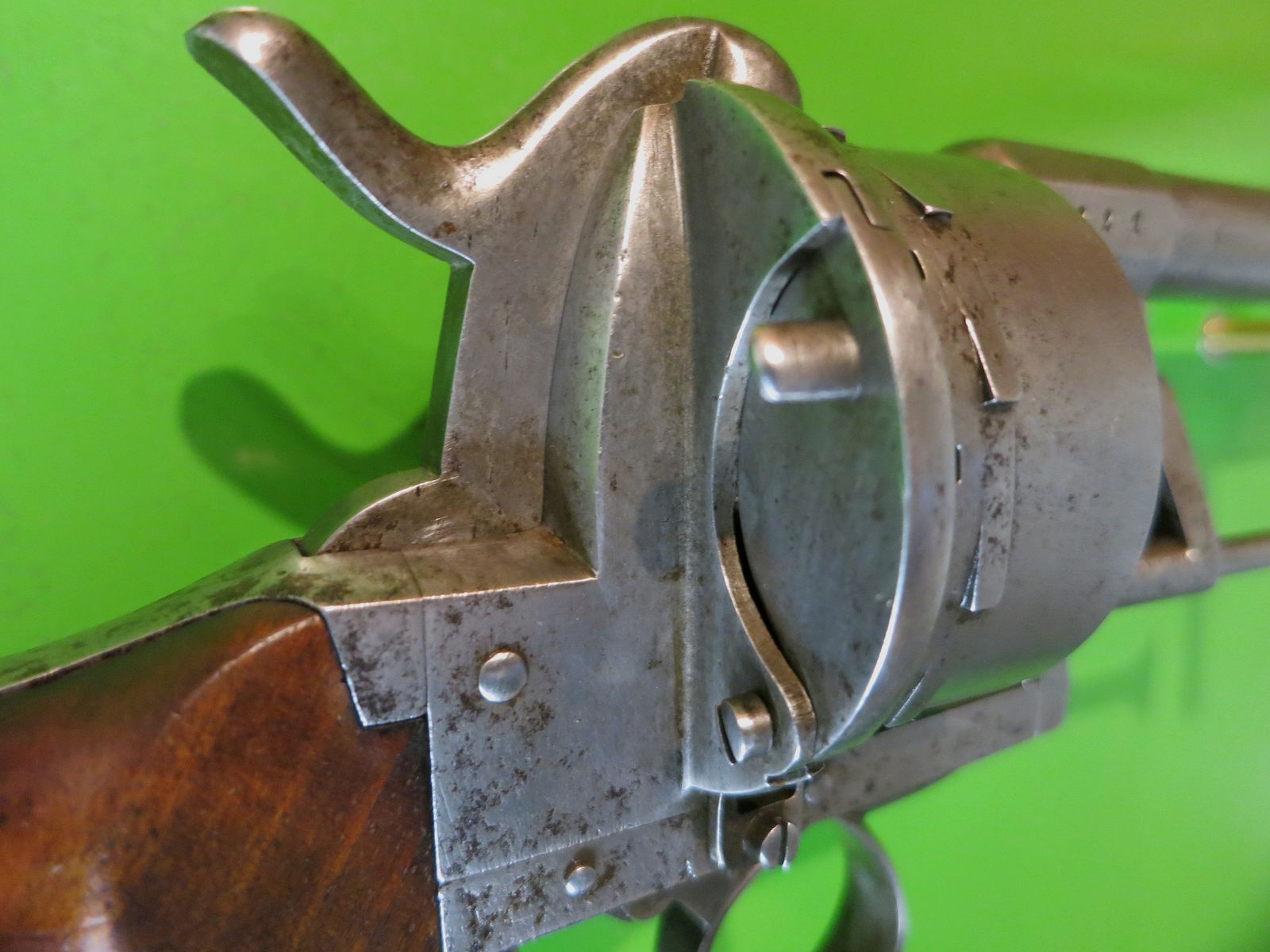 Lefaucheux-Stiftfeuerrevolver 1865, 12 schüssig, Kal. 9 mm Lefaucheux, super selten     #53-