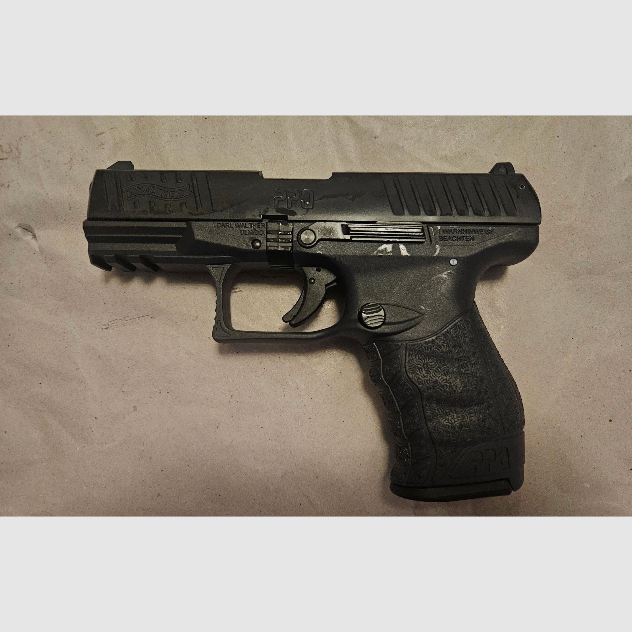 Walther PPQ 9mm PAK Tungsten Gray Cerakote Blank Firing