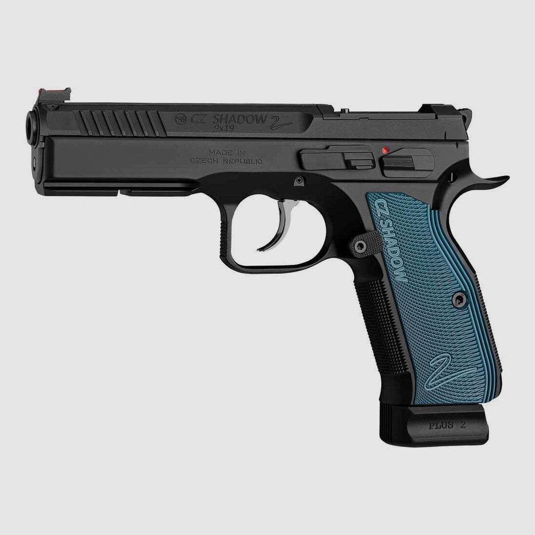 Shadow II Optical Ready 9mm Luger in Schwarz/Blau - CZ