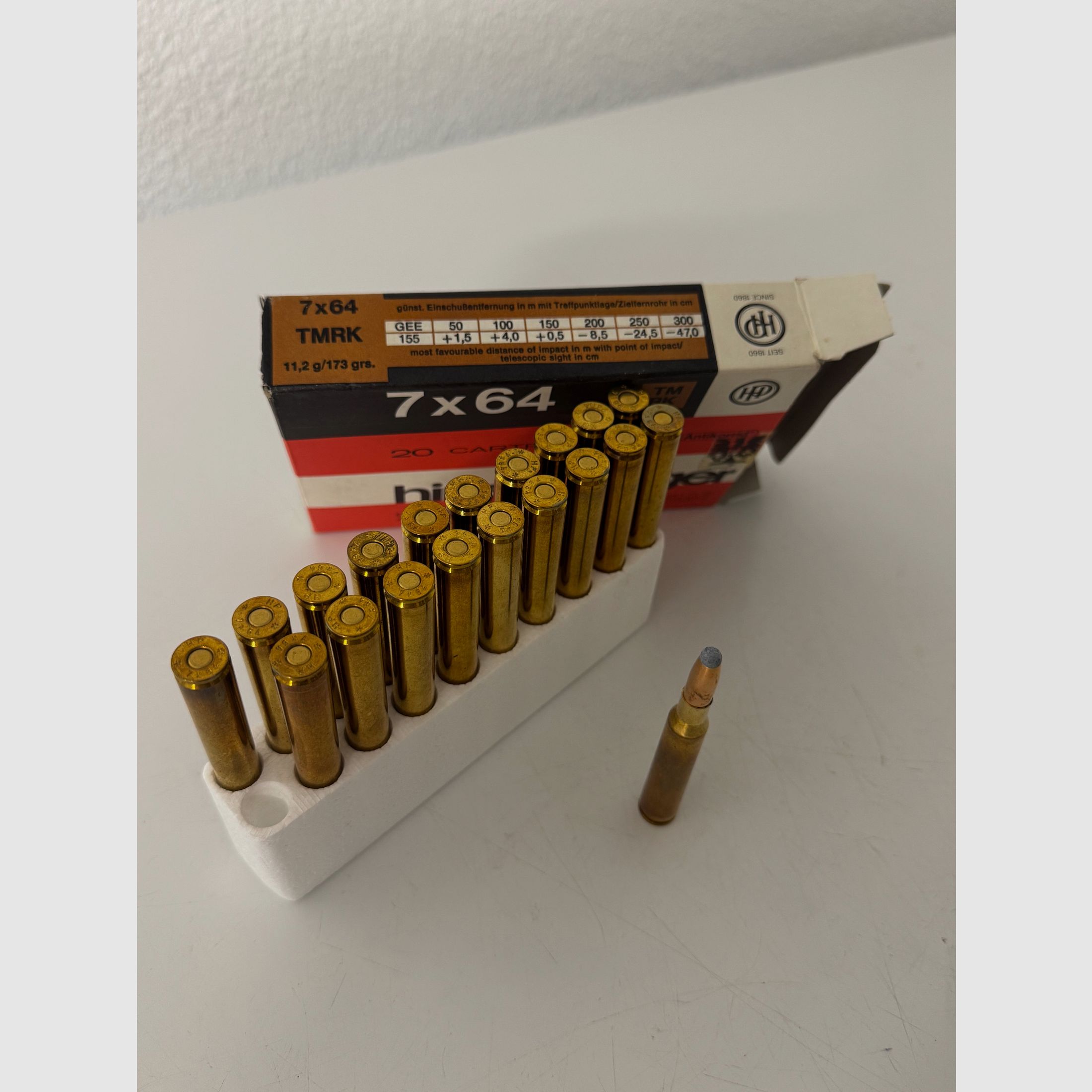 7x64 Hirtenberger geweerpatronen (160 patronen)