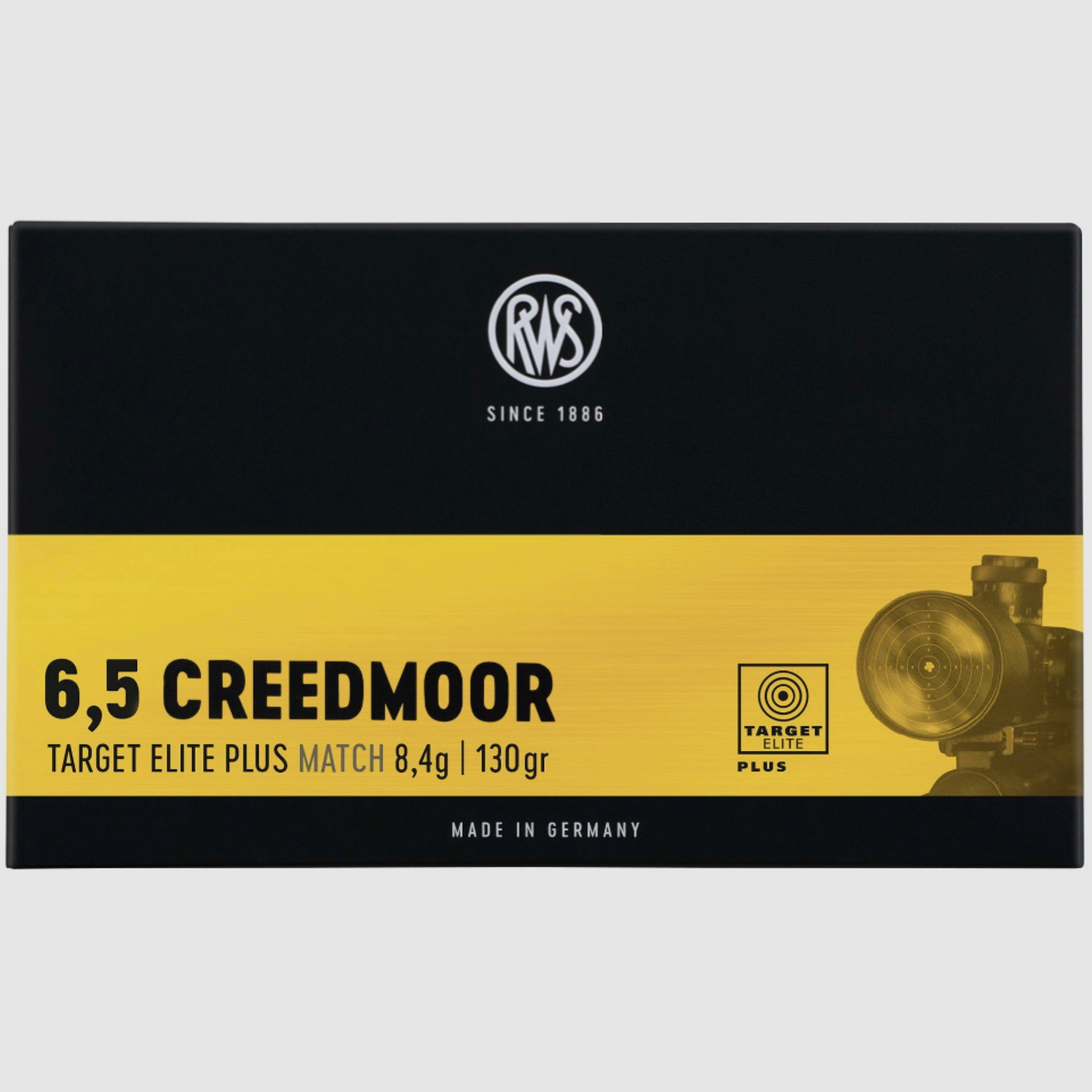 RWS 2409762 Target Elite Plus 6,5 Creedmoor Scorion 8,4g 130grs. Full metal jacket