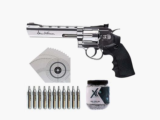 Dan Wesson CO2 revolver 6 pollici calibro 4,5 mm BB in acciaio - set