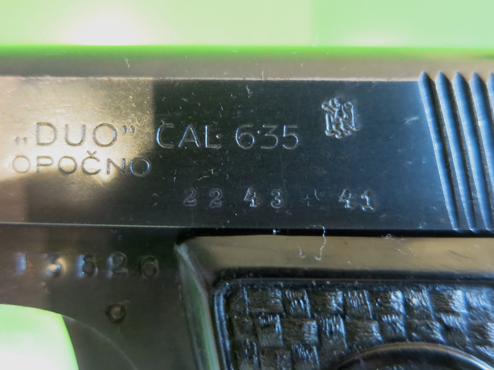 Halbautomatische Pistole, CZ Brünner Waffenwerke - F. Dusek DUO 6,35 mm (Pistole Z),  6,35mm Browning       #42-