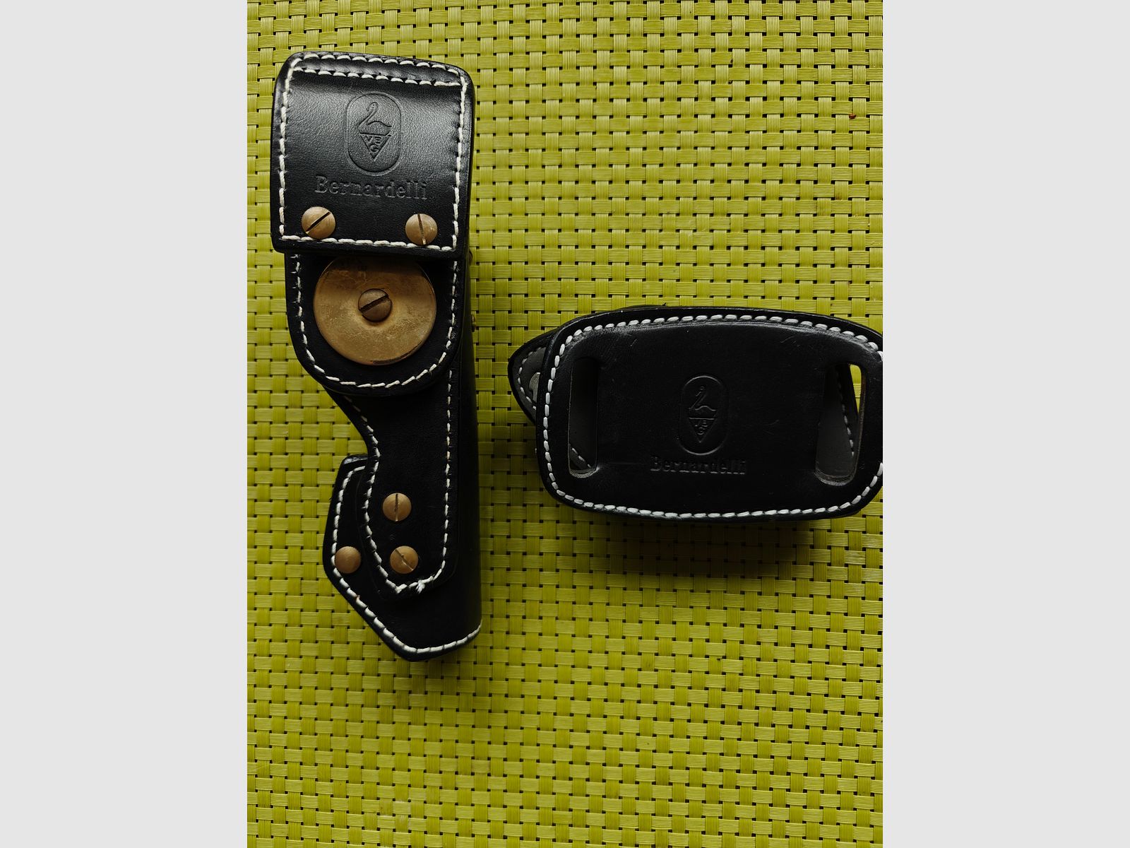 IPSC leather holster with magazine holders