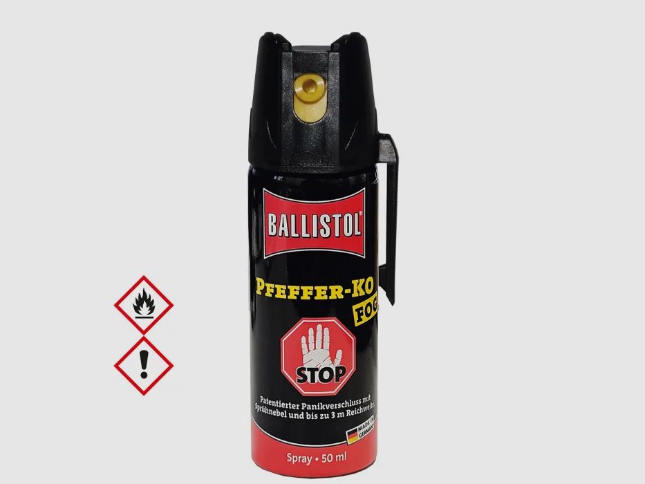 Pfefferspray K.O. FOG Sprühnebel – 50ml - 11 % OC / 2,5 Mio. Scoville