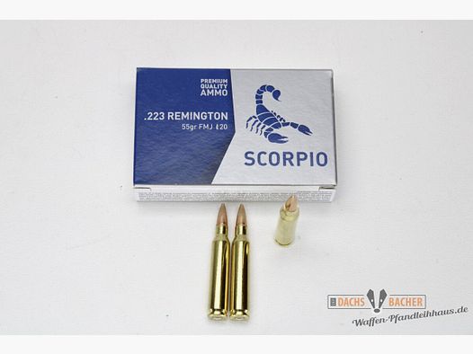 STV Technology Scorpio .223 Rem 3,6g/55gr FMJ BT 20 Schuß