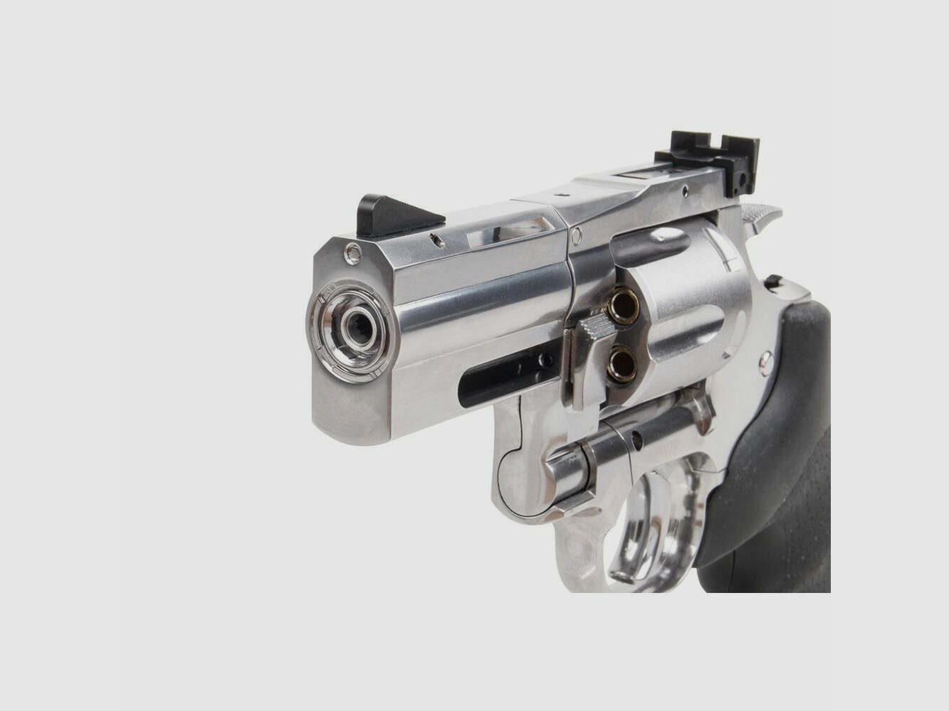 Dan Wesson 715 2.5" .177 Silver 4.5mm Air Pressure Co2