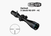Meopta – Visor MeoPro Optika6 – 3-18×50 SFP – RD 4C