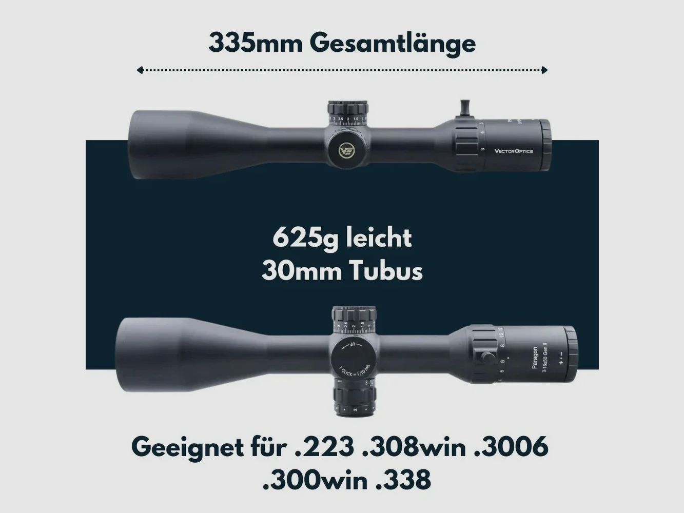 Vector Optics SCOM-25 Paragon 3-15x50SFP Gen II