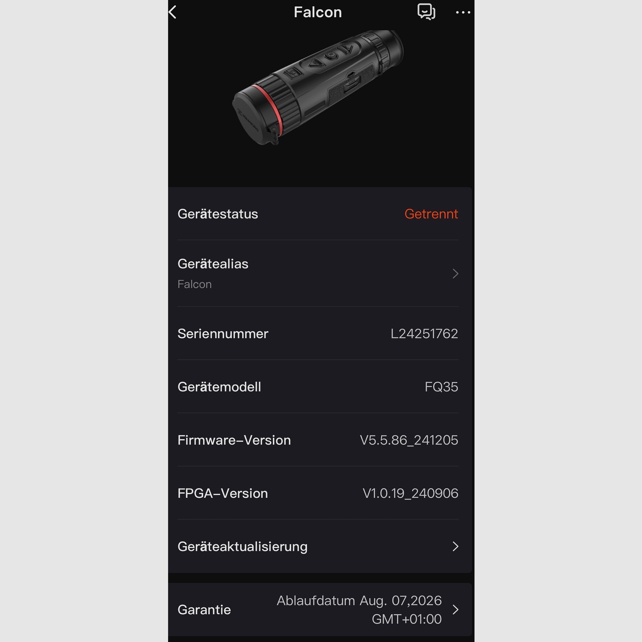 Wärmebild Handgerät Hikmicro Falcon FQ35