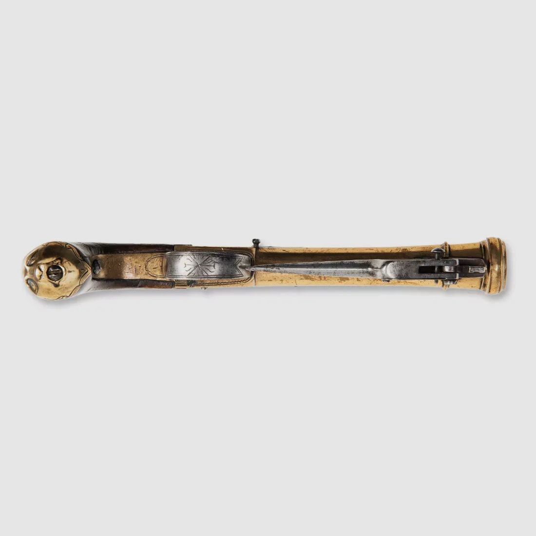 Steinschloss Pistole Tromblon Antik