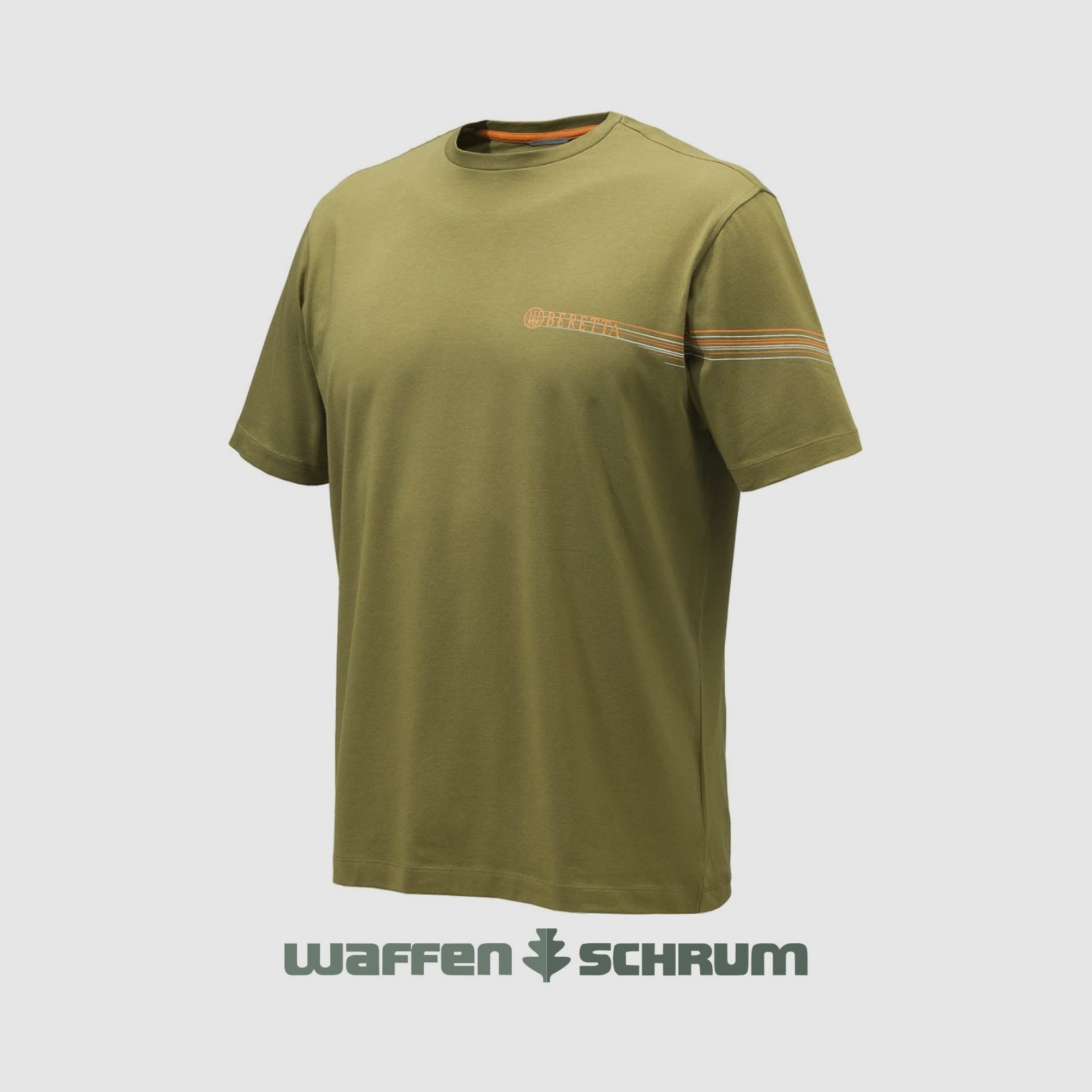 Beretta T-Shirt Men Beretta Lines Dark Earth