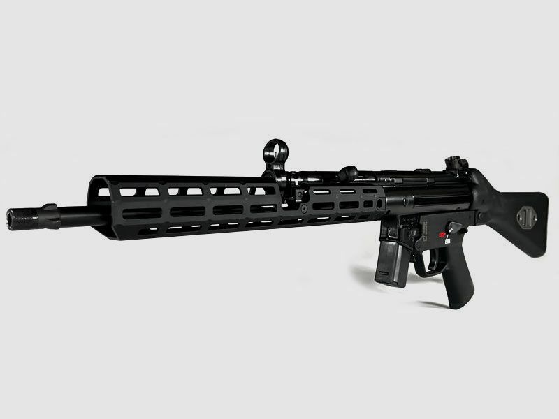 Heckler & Koch SP5L 9mm Selbstlader mit langem M-LOK Handschutz