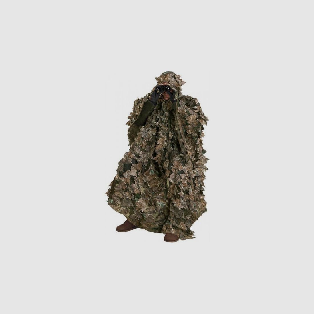 Delux 3-D Blätter CAMOUFLAGE PONCHO WOOD Überzieh-Tarnanzug
