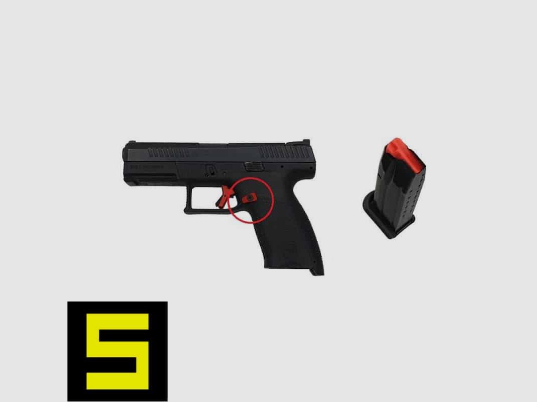 Tactical Evo verlängerter Magazinauswurfknopf für CZ P-10, Bild 3 von 3