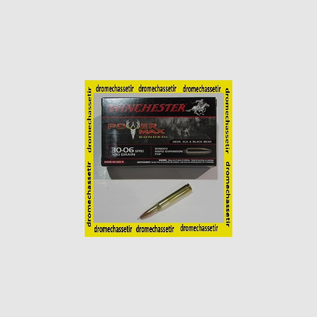 1 boite de 20 cartouches, 30-06, winchesterPower Max Bonded 180 grains