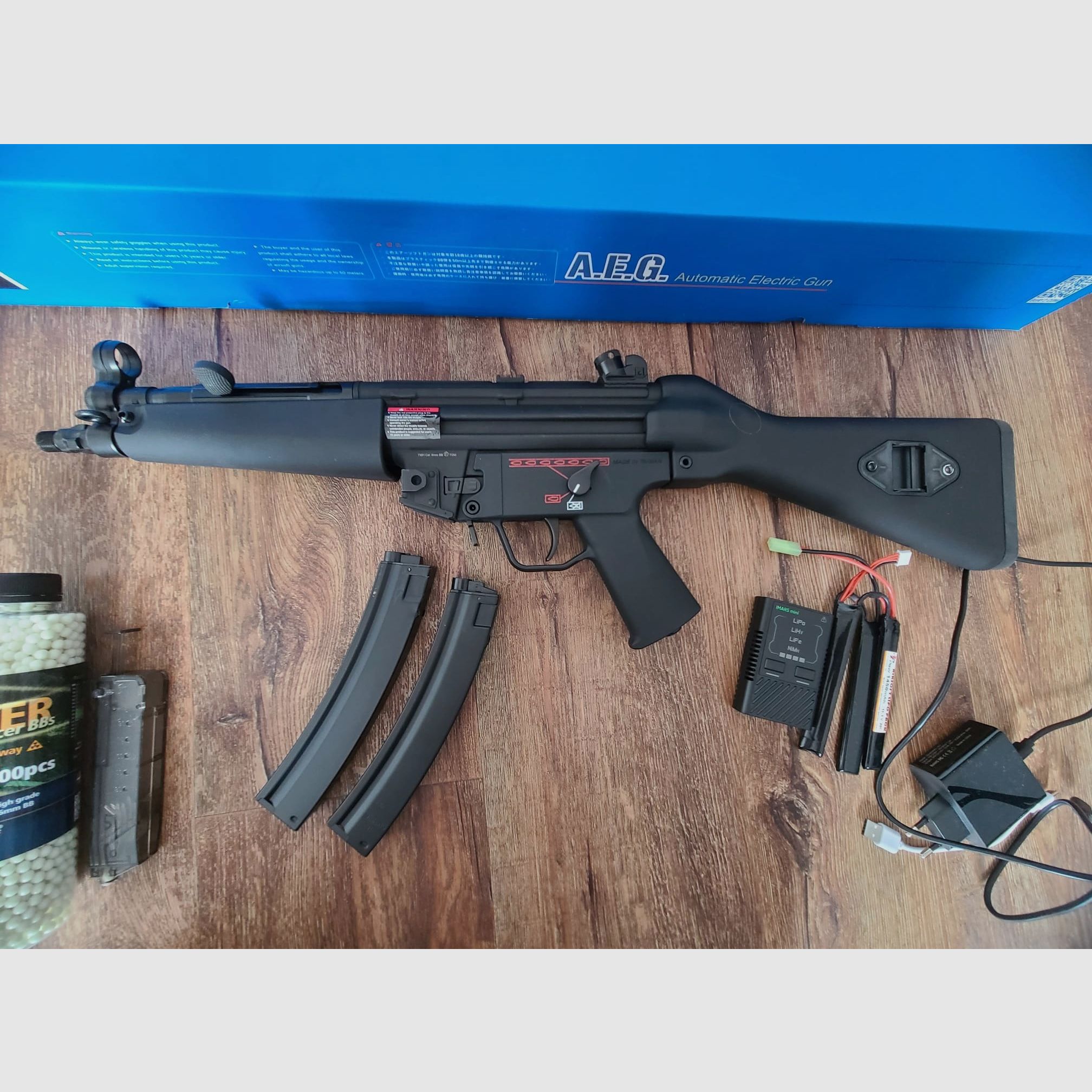 MP5 Airsoft von G&G S-AEG 1,12J  inkl. Zubehör