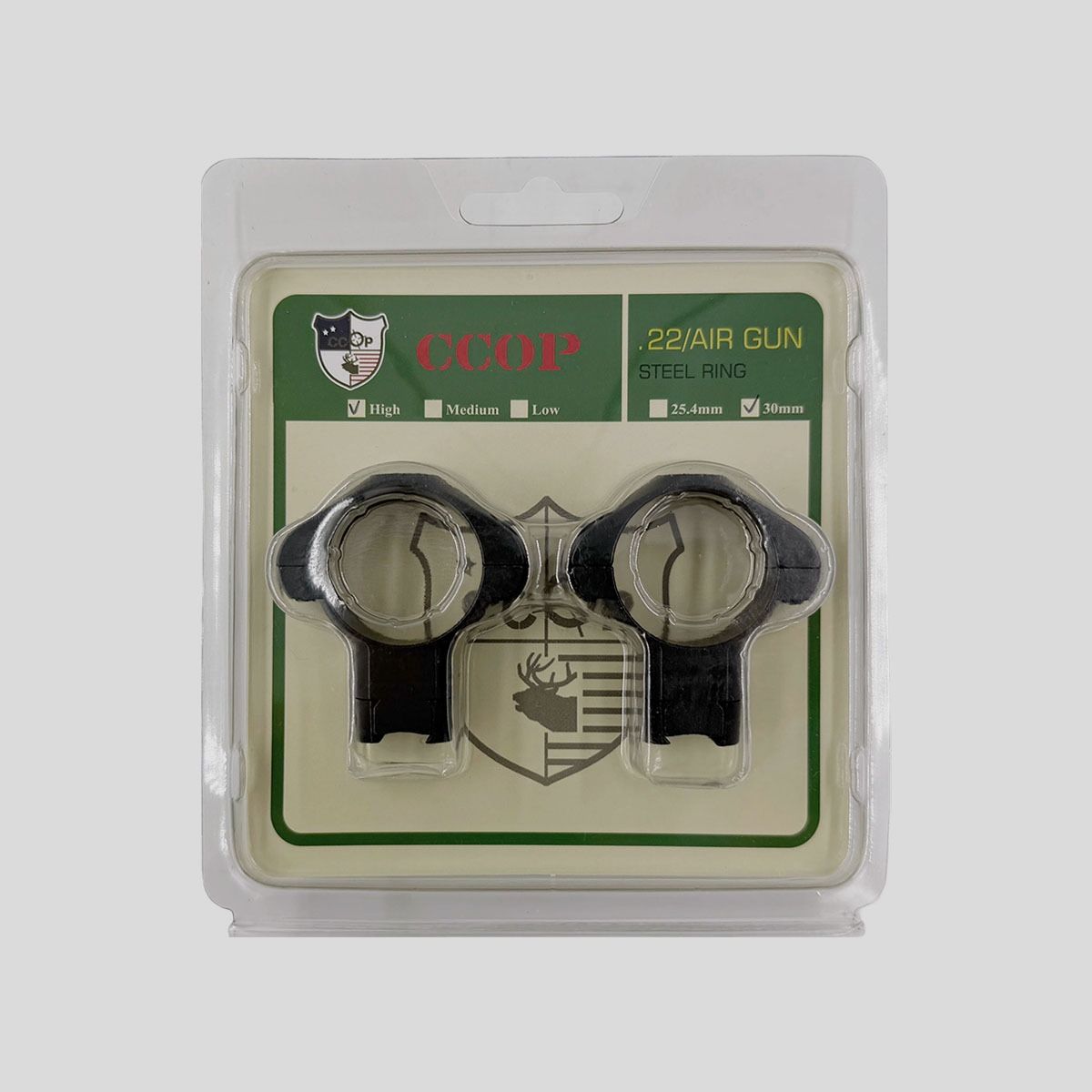 CCOP – Steel Ring .22/Air Gun 11mm Rail – 30mm [High H13], Bild 1 von 2