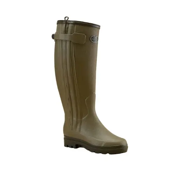 Botas de Caza Le Chameau Mujer Aisladas de Neopreno Verde Vierzon, imagen 2 de 14