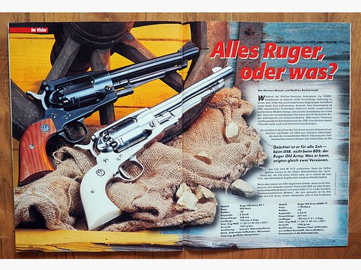 Visier Heft "Großportrait über den Ruger Perkussionsrevolver".