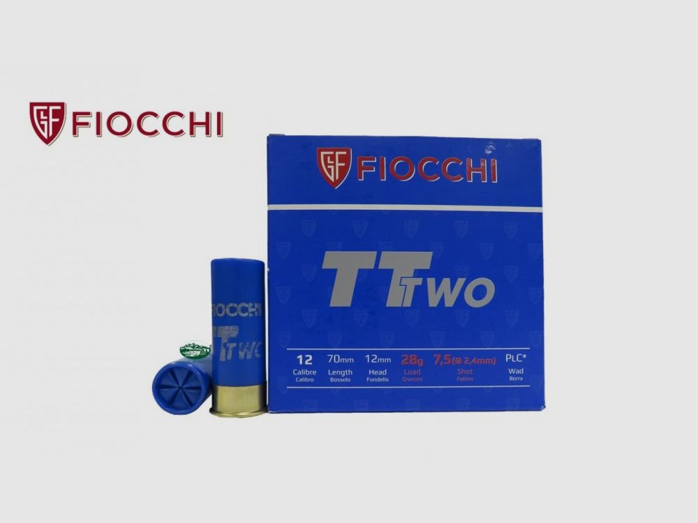 FIOCCHI cartridges TT TWO cal.12 28gr p.7.5