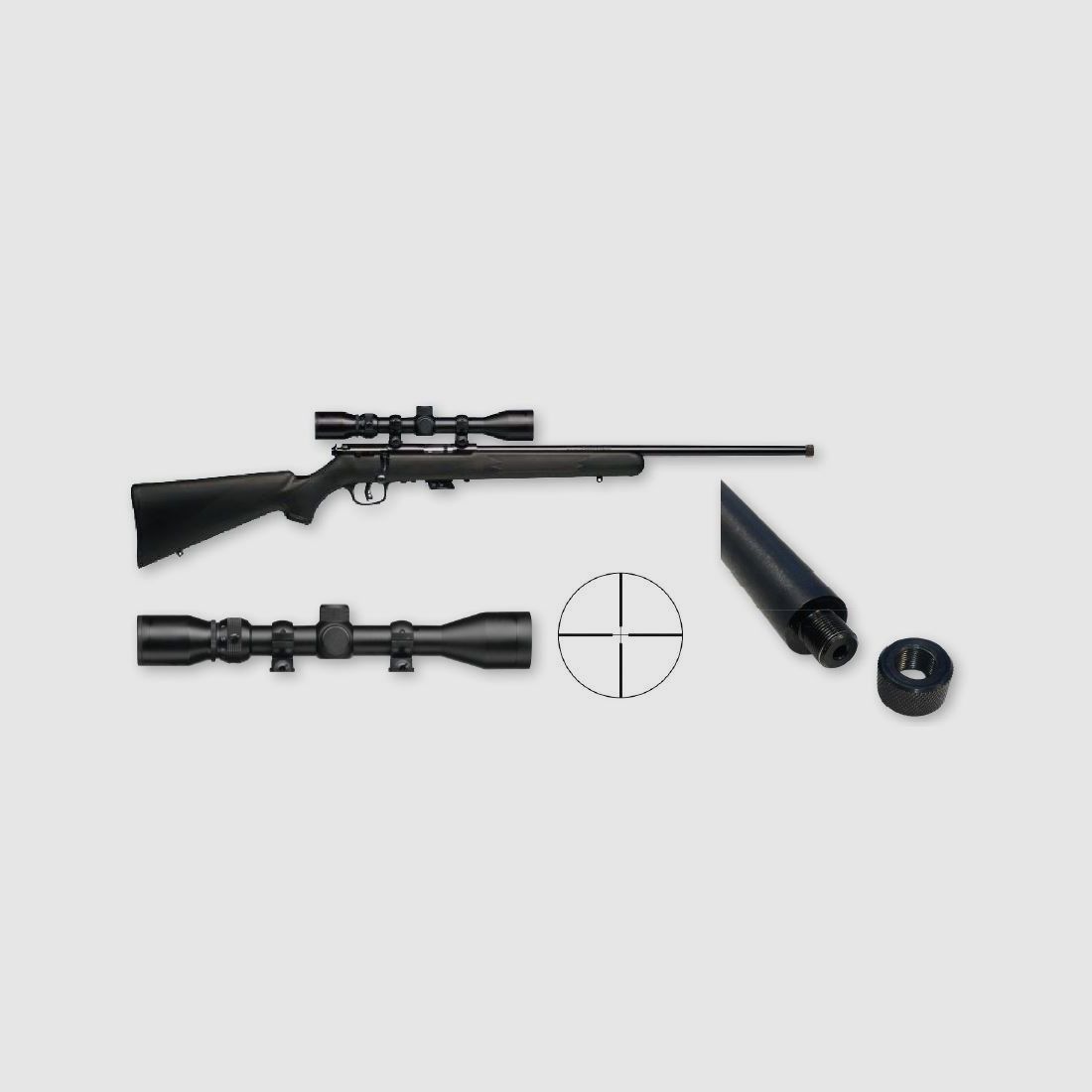 Savage Arms – grendelgeweer / 24 MARK II FNSXP-SR (1/2-20) / Swiss Edition / met 3-9×40 richtkijker / .22lr