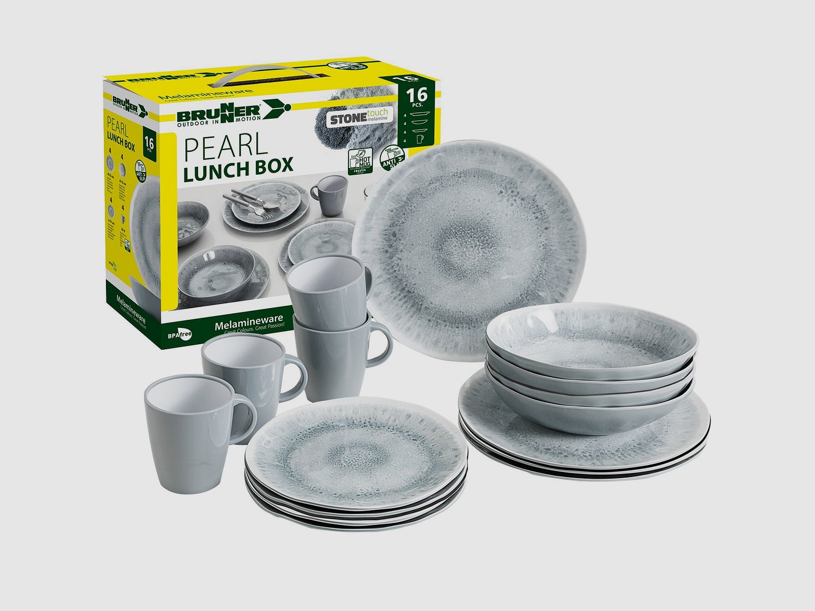 Serie di stoviglie Pearl, set di stoviglie da 16 pezzi, immagine 4 di 7