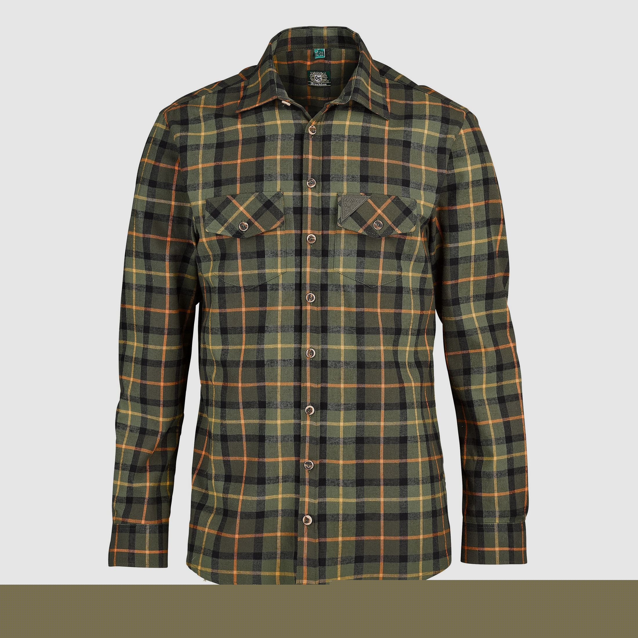 OS-Trachten Langarmhemd Flanell