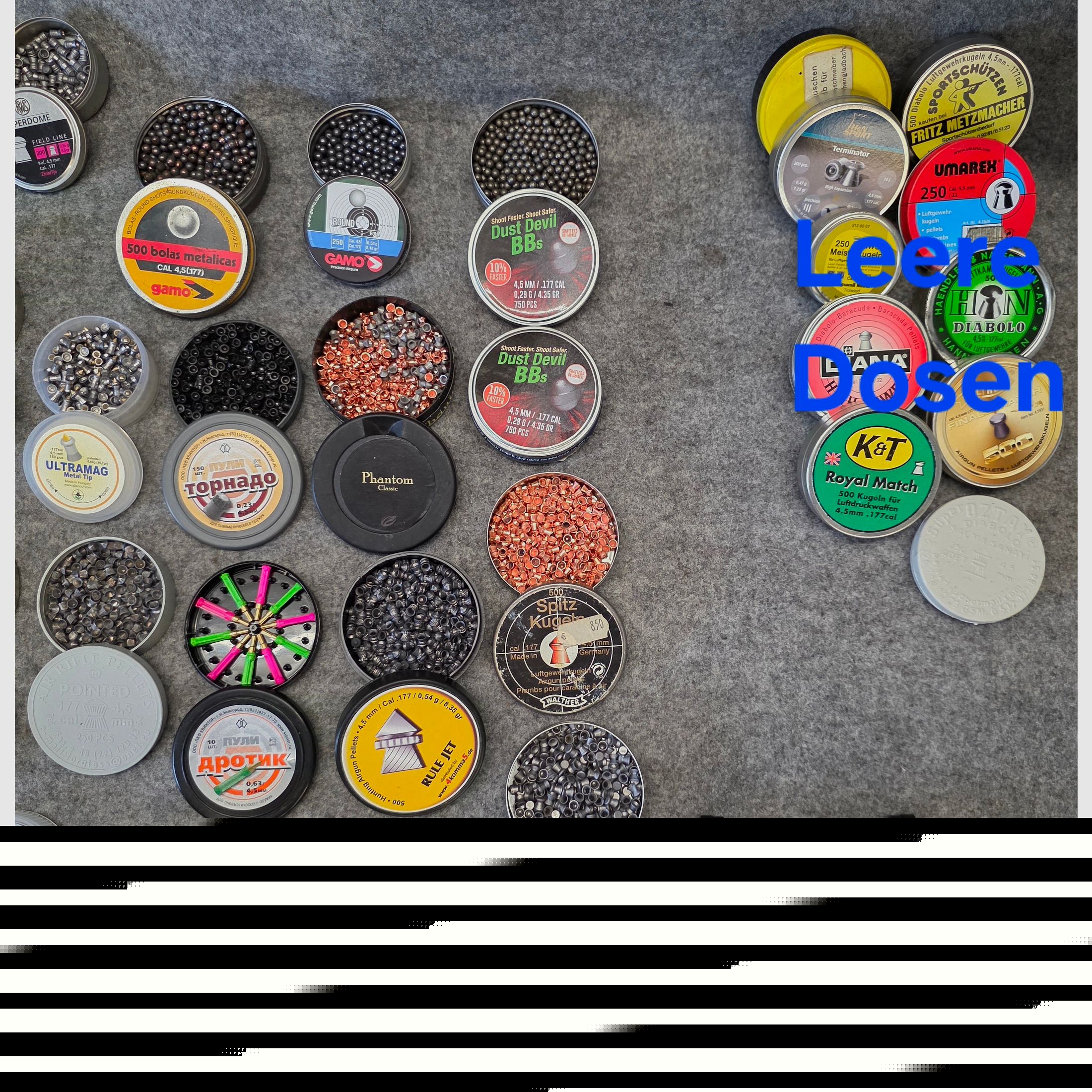 11kg !!! Konvolut Diabolo 4,5mm Kugeln Munition  Federdruck Gas Co2 Luftgewehr Luftpistole Match