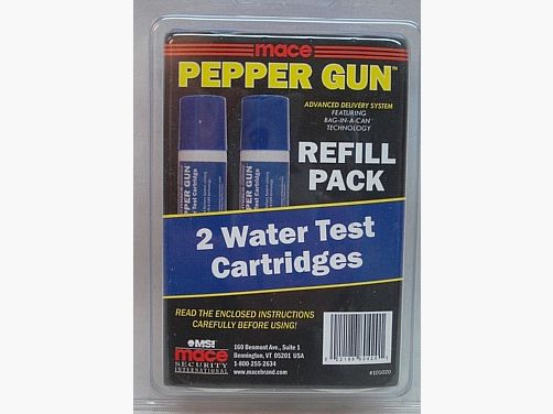 2 water cartridges Pepper Gun - dierenafschrikmiddel