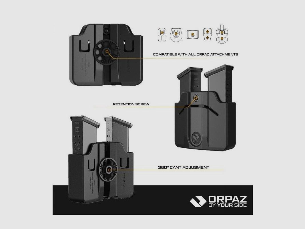 Magazinhalter aus Stahl für GLOCK Kal. 9 ORPAZ DEFENSE, Bild 5 von 6