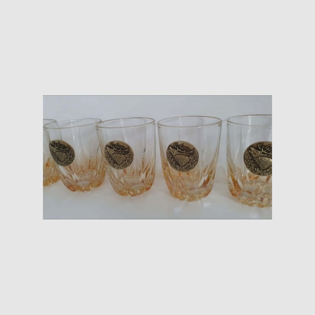 Verres à whisky – 6 pièces, finition par pulvérisation ambrée, image 4 sur 4