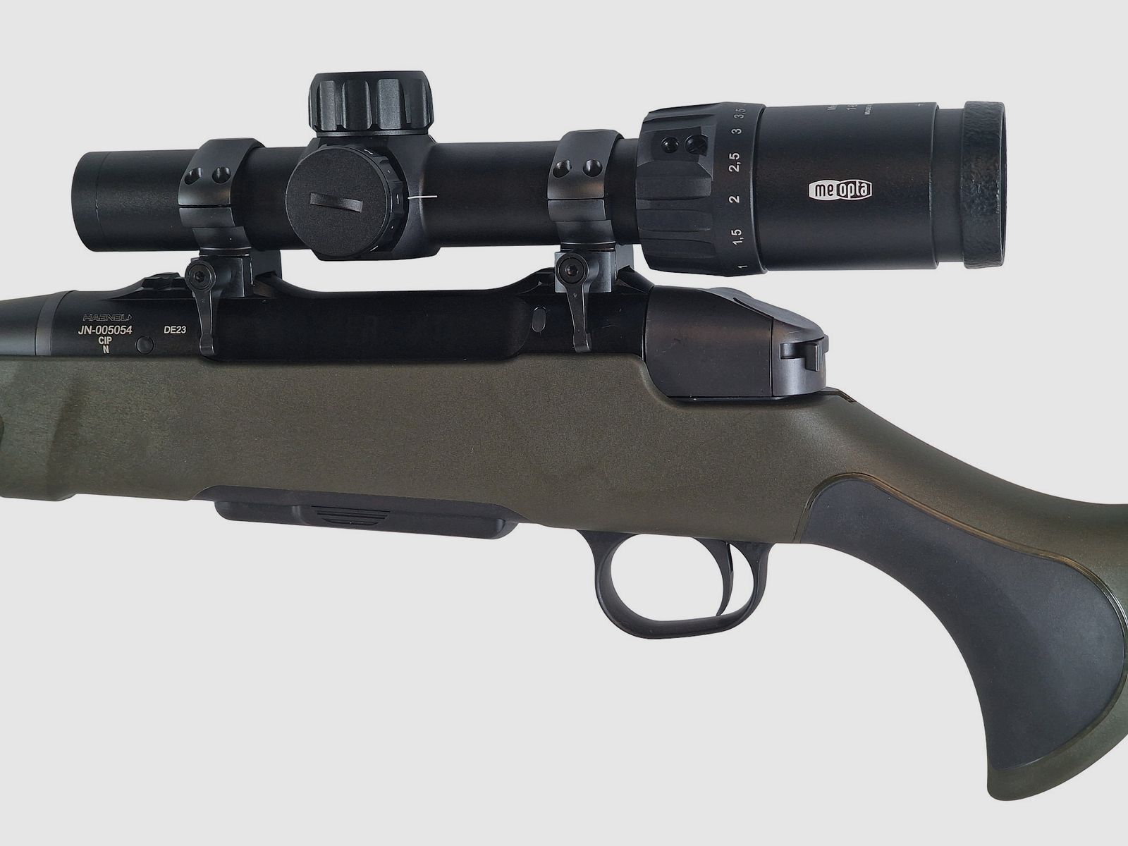 Haenel Jäger NXT im Kal. 308 Win mit Schalldämpfer und Drückjagd Glas Meopta 1-6x24 LP