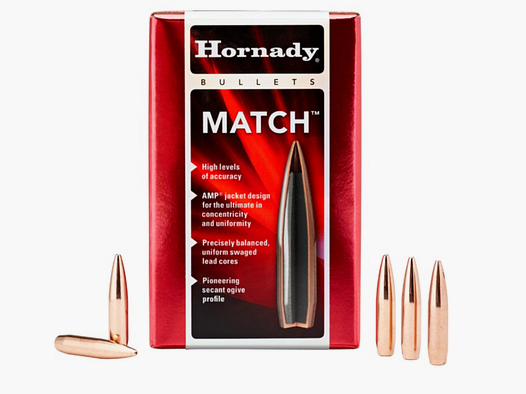 Hornady BTHP Match Pociski 6,5 mm/.264 w 123 Grain Artykuł 26174