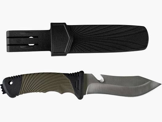 Cuchillo de exterior Alljagd con mango de goma