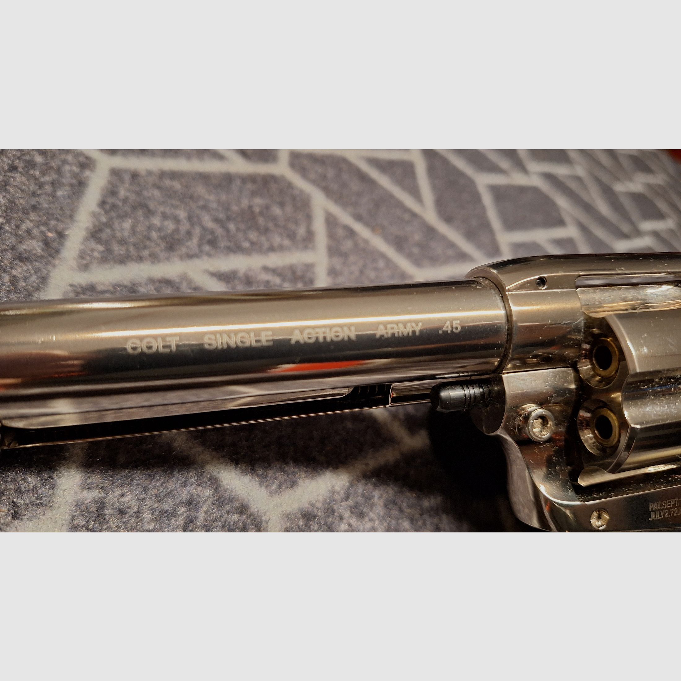 Colt Single Action Army® 45 nickel Co2 revolver caliber 4.5 mm BB-NEW