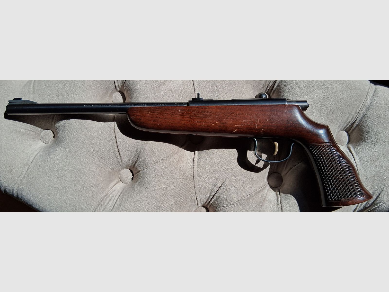 Voere rare single-shot pistol in 4mmRl with F mark and PTB110 Rare collector's item