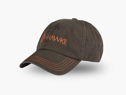 Hawke Cap Distressed Cap Gray Orange 99301